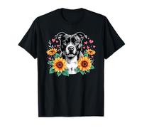 Sunflowers Staffordshire Bull Terrier Staffy Terriers T-Shirt