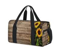 Sunflowers Summer Sports Duffel Bag SpringFlowers Weekend Overnight Bag Tote Holdall Casual Travel Gym Duffel Bags for Kids Girls Boys Women Men