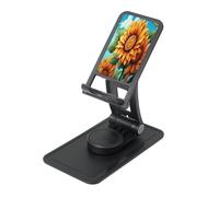 Sunflowers Under The Blue Sky Phone Stand Holder,Adjustable Desk Mount for iPhone and All Phones,360 ° Rotation, Integrated Folding, Square Base