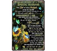 Sunflowers When God Was Making Husband As Far As I Can See Butterfly I Won’T Cry Anymore Retro Metal Tin SignMetal Sign Home Parlor Bar Cafe Wall Decor Iron Painting 8x12 Inch