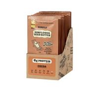 SUNFLY Chocolate Sunflower Seed Spread - 12 Sachets (12 x 32g) | Vegan, Nut-Free, 70% Less Sugar | Cocoa Spread, Allergen-Free, No Palm Oil | Healthy On-the-Go Chocolate Snack