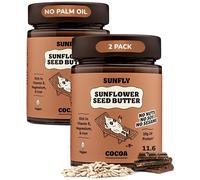 SUNFLY Protein Chocolate Spread from Sunflower Seeds, Vegan, Nut Free, No Palm Oil, No Soy, Dairy Free, No Lactose, Rich in Vitamins and Minerals (2x330g)