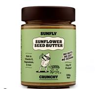 SUNFLY Crunchy Sunflower Seed Butter. Nut Free Peanut Butter Alternative. High in Protein, No Soy, No Palm Oil, Rich in Vitamins and Minerals (Pack 2 x 330G)