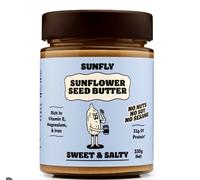 SUNFLY Sweet and Salty Sunflower Seed Butter. Nut Free Peanut Butter Alternative. High In Protein, No Nuts, No Soy, No Palm Oil, Rich in Vitamins and Minerals (Pack 2 x 330G)