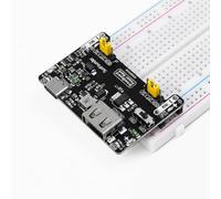 SunFounder BreadVolt Breadboard Power Supply Module Built-in Power Module Compatible with Arduino, Raspberry Pi, Pico W, ESP32, 5V/1.5A, 3.3V/1A, USB Output (Breadboard NOT Included)