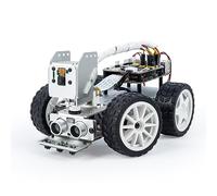 SunFounder Picar-X AI Video Robot Car Kit for Raspberry Pi 5/4/3B+/Zero 2w, LLMs ChatGPT-4o/Gemini/Grok, Voice&Video Recognition, Python, Scratch, Camera, Batterry (RPI NOT Included)