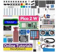 SunFounder Raspberry Pi Pico 2 W Ultimate Starter Kit with 110+Video Courses Online Tutorials, 96 Projects (16 IoT Projects), MicroPython, C++ (Compatible with Arduino IDE)