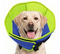 SUNFURA Soft Dog Cone, Adjustable Dog Cone Collar Alternative for Large Dogs, Comfy Pet Cones for Dogs to Stop Licking, Protective E-Collar After Surgery for Wound Healing, Blue XL