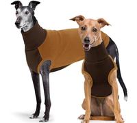 SUNFURA XXL Dog Sweater - Turtleneck Dog Sweater Vest, Stretch Pullover Fleece Coat for Extra Large Dogs Boy Girl, Warm Sweatshirt Jumpsuit Soft Pajamas for Beagle, Brown 2XL
