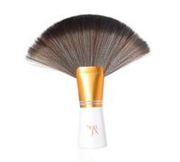 SunFX Finishing Powder Brush | Large Professional Fan Brush for Salon Use | Perfect For Spray Tan Powder | White