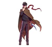 Sung Jin Woo Figure Anime Action Figure Sung Jin Woo Statue Cloak Styling Standing Pose PVC Model Room Decoration Collection Gift 21CM