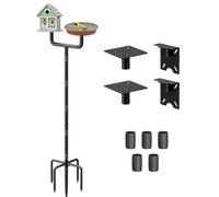 sungaryard Birdhouse Pole with Plastic Tube,Two-Head
