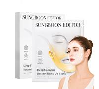 SUNGBOON EDITOR Collagen Retinol Deep Tensor Mask | Retinol, Volufiline, Tightens Skin, Boosts Volume for Flabby Skin, Reduce Bento, Lifting Contour Mask