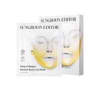 SUNGBOON EDITOR Collagen Retinol Deep Tensor Mask | Retinol, Volufiline, Tightens Skin, Boosts Volume for Flabby Skin, Reduce Bento, Lifting Contour Mask