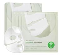 SUNGBOON EDITOR Deep Collagen CICA Tea tree Overnight Mask 37gx4ea | Real Collagen Face Mask with Tea tree & Centella | Acne Face Mask for Calming & Soothing | Korean Skin Care