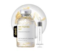 SUNGBOON EDITOR Glow Intensive Deep Collagen Silk Peptide EGF Ampoule, Copper Peptides Serum for Face with Multi Peptides, Hydrating Korean Skincare Facial Serum for Smooth-Looking Skin, 1.35 fl oz