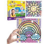 Sungemmers DIY Suncatcher Craft Kit Age 6+ for Kids - Educational Gem Art Activity, Creative Window Decoration, Gift for Girls Aged 5+, Birthday Presents for Kids, No-Mess Window Arts and Crafts