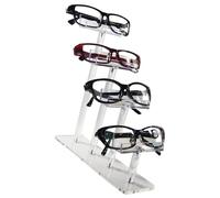 Sunglass Display Rack with 3/4/6 Tiers Acrylic Organizers for Shades for Home Or Office Shop Shades Storage