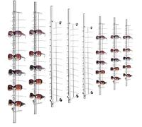 Sunglass Display Stand with Lockable Aluminum Frames, Holds 12 Pairs, Ideal for Retail and Eyewear Shops