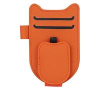 Sunglass Holder Clip - Leather Magnetic Visor Accessory, Auto Glasses Storage Clamp, Ticket Card Holder Feature, Sleek Space Saving Design | Convenient Interior Organizer for Driving Commuting