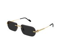 Cartier Unisex Sunglass CT0577S - Frame color: Gold, Lens color: Grey