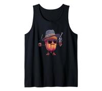 Sunglasses Acorn with Hat and Pistole Costume Tank Top