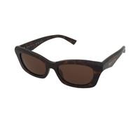 Alexander McQueen AM0474S 002 Woman Sunglasses Acetate Havana Brown Squared