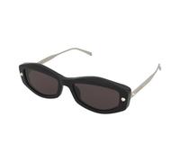 Alexander McQueen Woman AM0482S 001 Sunglasses Acetate Black Grey Squared