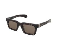 Alexander McQueen AM0506S 002 Man Sunglasses Acetate Havana Brown Squared