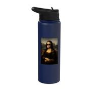 Sunglasses and Bubblegum Mona Lisa Stainless Steel Insulated Water Bottle