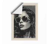 Sunglasses and Shadows Vintage Unframed Wall Art Print A1 (84.1×59.4cm), Wall Decor for Living Room, Bedroom, Office & Home, Art Gift