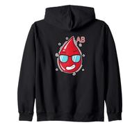 Sunglasses Blood Type AB Zip Hoodie