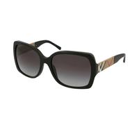 Burberry BE4160 34338G Woman Sunglasses Acetate Black Grey Squared Normal Shaded