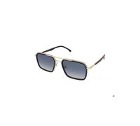 Sunglasses - CARRERA - Carrera 362/S - Gold metal - Dark blue gradient lenses - Double bridge