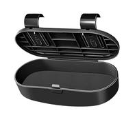 Sunglasses Case for Car, Universal Multifunctional Scratch-Resistant Car Accessories, Glasses Holder for Sun Visor, for Money, Keys, Cards, Travel, Birthday, Mother's Day, Vehicle, Driving, Road Trip