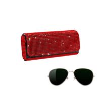 Sunglasses Case - Odorless Sparkling Shiny Eyeglass Case | Blings Glasses Case | Glitter Crystal Eyeglasses Holder | Drop-Proof Eyeglasses Holder | Shiny Eyeglass Case for All Eyeglass Wearers