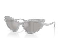 Sunglasses, Cat-Eye shape, Silver Tone