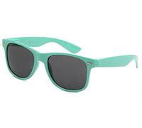 Sunglasses Classic 80?s Vintage Style Design (Teal), Teal, Smoke Lenses (Retro Optix), Large
