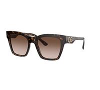 Dolce & Gabbana DG4384 502/13 Woman Sunglasses Acetate Turtle Brown Squared Normal Shaded