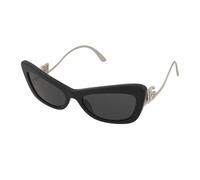 Dolce & Gabbana DG4467B 501/87 Woman Sunglasses Acetate Black Grey Cat Eye Normal