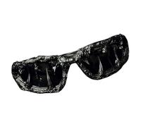 Sunglasses Drip Glue - Provide Lasting Comfort Sunglasses Wrap Oval Lenses Combining Cool Shield Shadow Eye Wear Trendy Eye Wear for Cosplay and Beach Events, black, Siehe Beschreibung