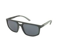 Emporio Armani Man EA4248U 625930 Sunglasses Injected Green Green Pilot Mirrored