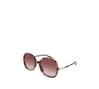 Chloé CH0383S 004 Woman Sunglasses Acetate Havana Red Round