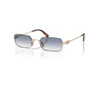 Miu Miu MU B50S ZVN80O Woman Sunglasses Metal Gold Blue Squared Normal Shaded
