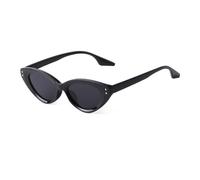 Sunglasses Female Retro Shades Rivet Street Shooting Eyeglasses UV400 Sun Glasses For Women (One Size,C1 Bright Black Grey)