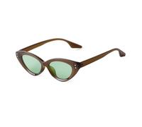Sunglasses Female Retro Shades Rivet Street Shooting Eyeglasses UV400 Sun Glasses For Women (One Size,C3 Olive Green)