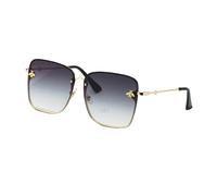 Sunglasses for Womens Little Bee Design Fashion Vintage Square Sunglasses with UV400 Protection