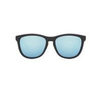 Hawkers One black sunglasses with blue polarized lenses.
