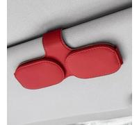 Sunglasses Holder Clip for Porsche 718 911 991 992 996 997 Boxster Cayman Carrera Taycan,Magnetic Leather Sunglasses Holder Sun Glasses Mount Clip on Visors Car Organizer Accessories,C