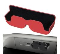 Sunglasses Holder for Car Visor | Semi-Open Adhesive Protective Storage - Car Sunglasses Holder Rack with Velvet Lining,for Drivers Automotive Truck SUV RV Sedans Dashboard Ticket Card Small Items